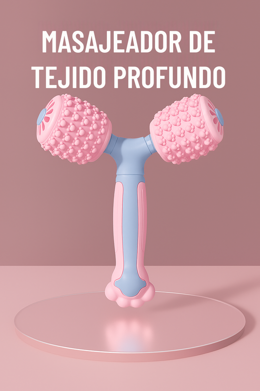 Rodillo de Masaje de Silicona para Relajación Muscular