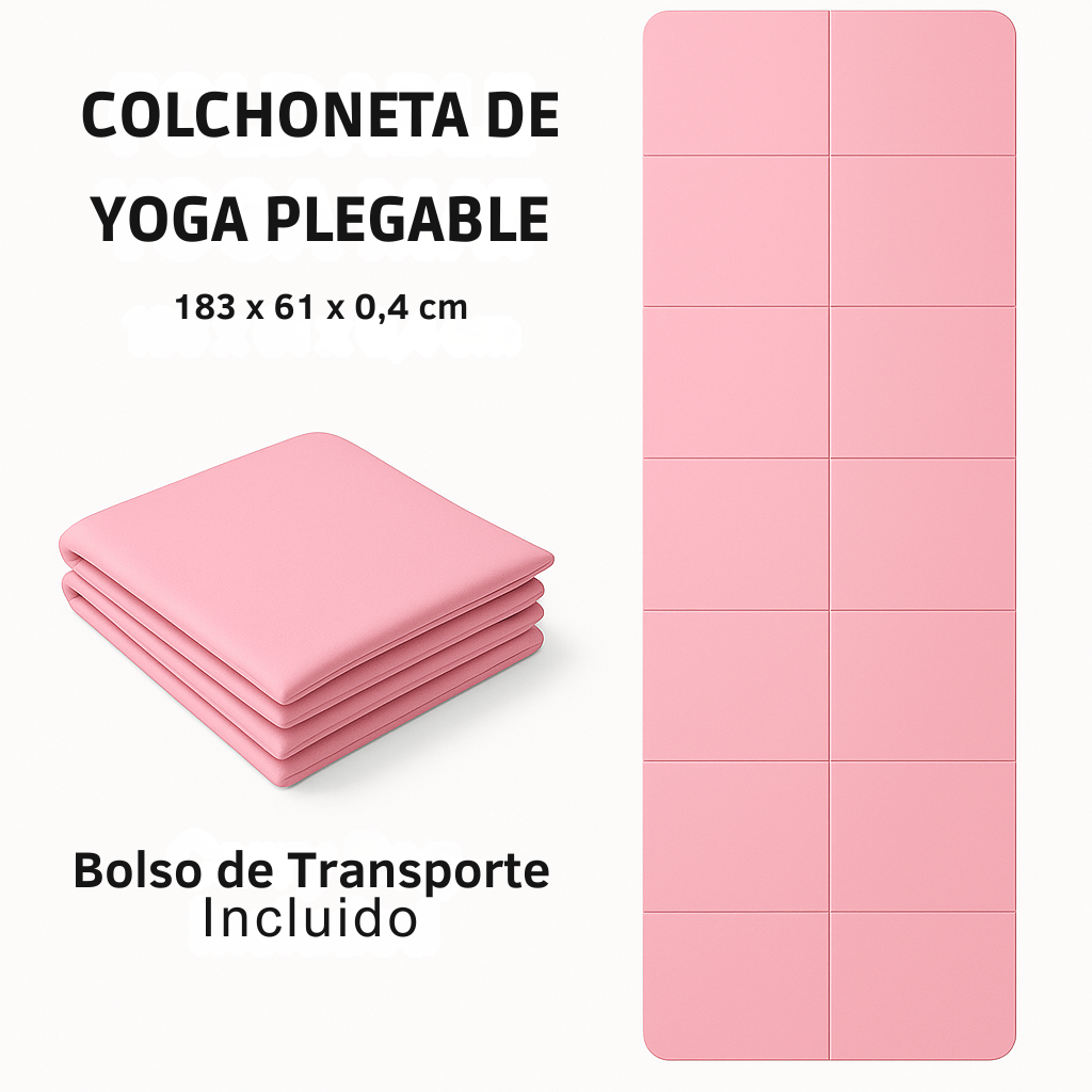 Colchoneta de Yoga Plegable de TPE para Siestas y Relajación