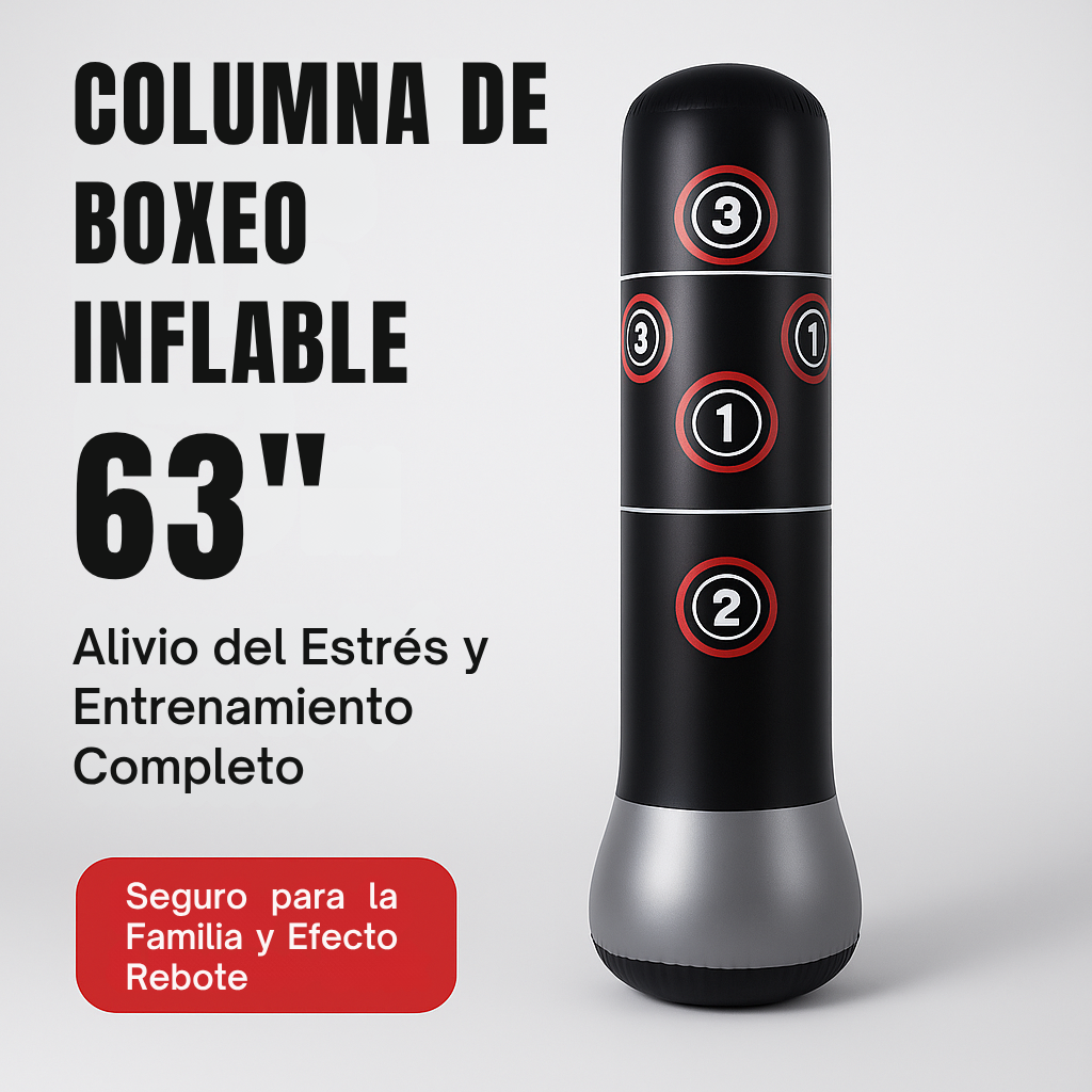 Saco de Boxeo Inflable de Pie para Aliviar el Estrés
