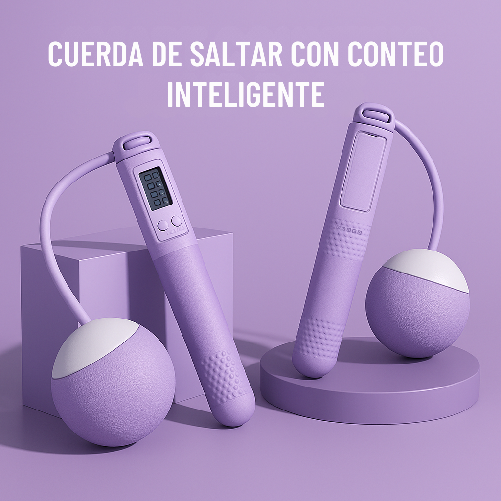 Cuerda de Saltar Inteligente con Peso y Contador Electrónico