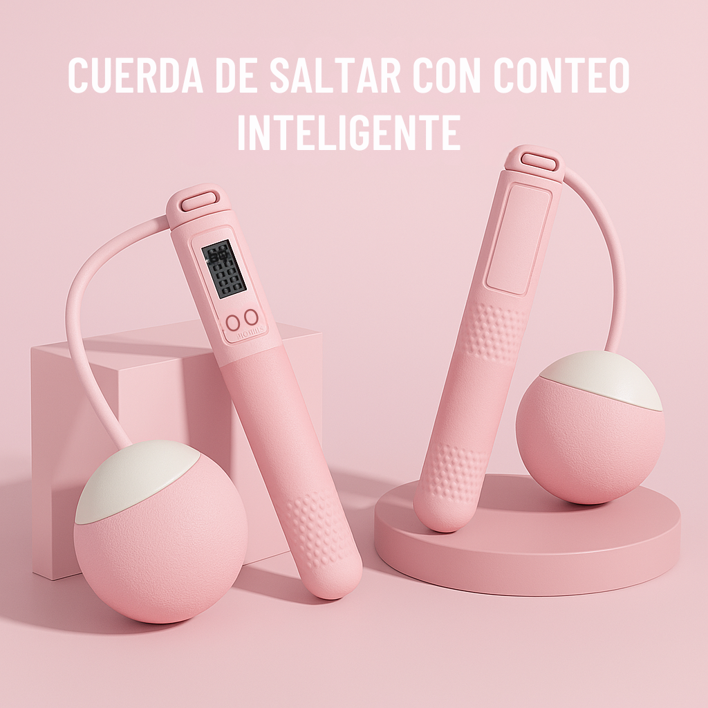 Cuerda de Saltar Inteligente con Peso y Contador Electrónico